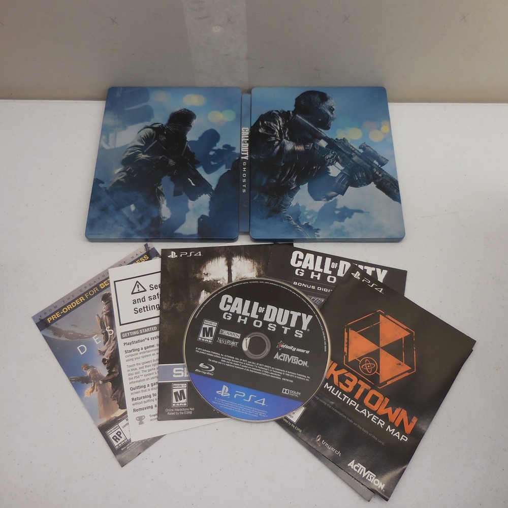 Call of Duty Ghosts PS4 Steelbook‎ Edition Activision PlayStation 4 Video Game